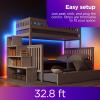 imageRoku Smart LED Light Strip 328ft  Color Options with Adjustable Brightness ampamp Temperature  Peel ampamp Stick WiFi Smart Strip Lights Works Voice Alexa ampamp Google Assistant  Smart Home Products LS1032RMulticolor