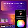 imageRoku Smart Light Bulbs White 1Pack  Dimmable A19 Lightbulbs with Adjustable Brightness ampamp Temperature  WiFi Smart Bulbs Works Voice Alexa ampamp Google Assistant No Hub RequiredMulticolor