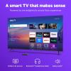 imageRoku Smart TV 2025  65Inch Select Series 4K HDR TV  RokuTV with Enhanced Voice Remote  Flat Screen LED Television with WiFi for Streaming Live Local News Sports Family EntertainmentTV only