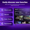 imageRoku Smart TV 2025  65Inch Select Series 4K HDR TV  RokuTV with Enhanced Voice Remote  Flat Screen LED Television with WiFi for Streaming Live Local News Sports Family EntertainmentTV only