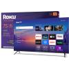 imageRoku Smart TV 2025  65Inch Select Series 4K HDR TV  RokuTV with Enhanced Voice Remote  Flat Screen LED Television with WiFi for Streaming Live Local News Sports Family EntertainmentTV only
