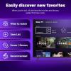 imageRoku Smart TV 2025  65Inch Select Series 4K HDR TV  RokuTV with Enhanced Voice Remote  Flat Screen LED Television with WiFi for Streaming Live Local News Sports Family EntertainmentTV only