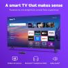 imageRoku Smart TV 2025  65Inch Select Series 4K HDR TV  RokuTV with Enhanced Voice Remote  Flat Screen LED Television with WiFi for Streaming Live Local News Sports Family EntertainmentTV only
