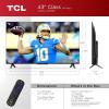 imageTCL 43Inch Class S4 4K LED Smart TV with Roku TV 43S450R 2023 Model Dolby Vision HDR Dolby Atmos Works with Alexa Google Assistant and Apple HomeKit Compatibility Streaming UHD Television43 inches