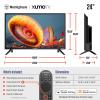 imageWestinghouse 24inch Smart TV HD Xumo TV with Voice Remote Flat Screen Television wDolby Atmos Bluetooth Apple AirPlay WiFi ampamp Mobile Connectivity24 Inch  HD