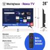 imageWestinghouse Roku TV  32 Inch Smart TV HD Television with WiFi Connectivity and Mobile App Flat Screen Bluetooth Compatible with Apple AirPlay Alexa and Google Assistant24 Inch