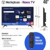 imageWestinghouse Roku TV  42 Inch Smart TV 1080P FHD Television with WiFi Connectivity and Mobile App Flat Screen Bluetooth Compatible with Apple AirPlay Alexa and Google Assistant40 Inch