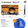 imageWestinghouse Roku TV  50 Inch Smart TV 4K UHD QLED Television wHDR 10 Dolby Vision WiFi ampamp Mobile App Connectivity Flat Screen Compatible wApple HomeKit Alexa ampamp Google Assistant55 Inch  QLED