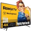 imageWestinghouse Roku TV 50 Inch Smart TV 4K UHD QLED Television wHDR 10 Dolby Vision WiFi ampamp Mobile App Connectivity Flat Screen Compatible wApple HomeKit Alexa ampamp Google Assistant55 Inch