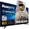 imageWestinghouse Roku TV  50 Inch Smart TV 4K UHD QLED Television wHDR 10 Dolby Vision WiFi ampamp Mobile App Connectivity Flat Screen Compatible wApple HomeKit Alexa ampamp Google Assistant65 Inch  QLED
