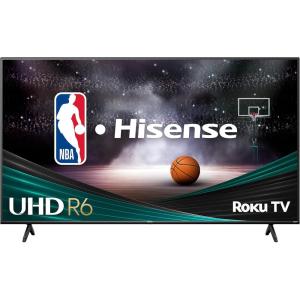imageHisense 65Inch Class R6 Series 4K UHD Smart Roku TV with Alexa Compatibility Dolby Vision HDR DTS Studio Sound Game Mode 65R6GBlack50Inch