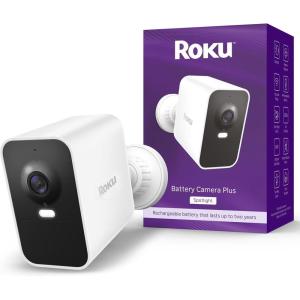 imageRoku Battery Camera for Home Security  New 2025 WeatherResistant Indoor ampamp Outdoor Wireless Camera ampamp Pet Monitor with 1080p HD ampamp TwoWay Audio  Rechargeable Motion Detection ampamp WiFiBattery Camera Plus