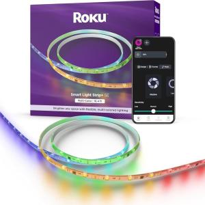 imageRoku Smart LED Light Strip 328ft  Color Options with Adjustable Brightness ampamp Temperature  Peel ampamp Stick WiFi Smart Strip Lights Works Voice Alexa ampamp Google Assistant  Smart Home Products LS1032RMulticolor
