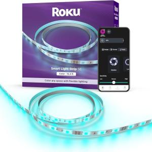 imageRoku Smart LED Light Strip 328ft  Color Options with Adjustable Brightness ampamp Temperature  Peel ampamp Stick WiFi Smart Strip Lights Works Voice Alexa ampamp Google Assistant  Smart Home Products LS1032RColor