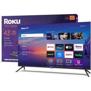imageRoku Smart TV 2025  65Inch Select Series 4K HDR TV  RokuTV with Enhanced Voice Remote  Flat Screen LED Television with WiFi for Streaming Live Local News Sports Family EntertainmentTV only