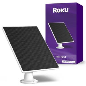 imageRoku Solar Panel USBC 2025 for Roku Battery Camera and Battery Plus Only  IP65 Weather Resistant Solar Charger for Driveway Backyard ampamp Porch with 360 Swivel Mount  Smart Home