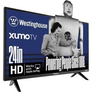 imageWestinghouse 24inch Smart TV HD Xumo TV with Voice Remote Flat Screen Television wDolby Atmos Bluetooth Apple AirPlay WiFi ampamp Mobile Connectivity24 Inch  HD