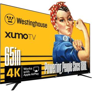 imageWestinghouse 24inch Smart TV HD Xumo TV with Voice Remote Flat Screen Television wDolby Atmos Bluetooth Apple AirPlay WiFi ampamp Mobile Connectivity65 Inch  4K