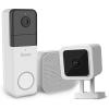 imageRoku 1080p HD Wired Outdoor Camera ampamp Smart Home Wireless Video Doorbell Bundle