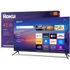 imageRoku Smart TV  43Inch Select Series 4K HDR TV  Roku TV with Roku Remote  Flat Screen LED Television with WiFi for Streaming Live Local News Sports Family Entertainment