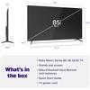 image:imageRoku Smart TV 2026  85Inch Select Series 4K QLED TV  Roku TV with Voice Remote  Flat Screen QLED Television with WiFi for Streaming Live Local News Sports amp Movies  Bluetooth Headphone Mode4K QLED