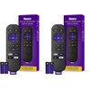 image:imageRoku TV Remote Control Official Manufacturer Product  Simple Setup amp PreSet App Shortcuts  Replacement Remote Compatible with RokuTV Models ONLY Not Roku PlayersPack of 2Pack of 2