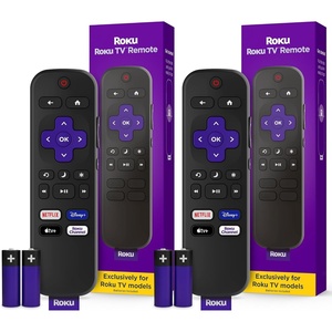image:imageRoku TV Remote Control Official Manufacturer Product  Simple Setup amp PreSet App Shortcuts  Replacement Remote Compatible with RokuTV Models ONLY Not Roku PlayersPack of 2Pack of 2