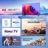 image:imageHisense 40Inch Class A4 Series FHD 1080p Smart Roku TV with Alexa Compatibility 40A4NR  Dolby Audio Slim Bezel Design Google Assistant32inch