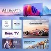 image:imageHisense 40Inch Class A4 Series FHD 1080p Smart Roku TV with Alexa Compatibility 40A4NR  Dolby Audio Slim Bezel Design Google Assistant43inch