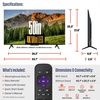 image:imageWestinghouse 50 Inch Mini LED 4K UHD Roku TV Dolby Vision HDR QLED Quantum Color Local Dimming MEMC Motion Apple HomeKit amp AirPlay 250 Inch
