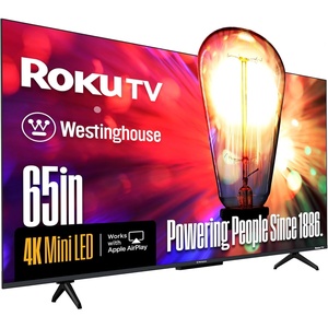 image:imageWestinghouse 50 Inch Mini LED 4K UHD Roku TV Dolby Vision HDR QLED Quantum Color Local Dimming MEMC Motion Apple HomeKit amp AirPlay 265 Inch