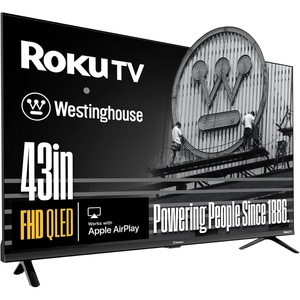 image:imageWestinghouse Roku TV  32 Inch Smart TV HD QLED Television wDolby Digital WiFi amp Mobile App Connectivity Flat Screen Bluetooth Compatible wApple AirPlay Alexa amp Google Assistant43 Inch