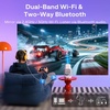 image:imageAurzen Roku TV D1R air USBC Powered Smart Portable Outdoor Projector WhiteWhite