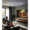 image:imageMiroir Roku TV Smart Projector with WiFi and Bluetooth 150 ANSI Dolby Audio 270 Rotatable Stand Auto Keystone amp Zoom  Portable Mini Outdoor Movie Projector with Roku Streaming BuiltinIvory white