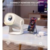 image:imageMiroir Roku TV Smart Projector with WiFi and Bluetooth 150 ANSI Dolby Audio 270 Rotatable Stand Auto Keystone amp Zoom  Portable Mini Outdoor Movie Projector with Roku Streaming BuiltinOff White
