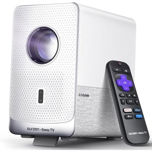 image:imageAurzen Roku TV D1R Cube Smart Outdoor Projector with WiFi and BluetoothWhite
