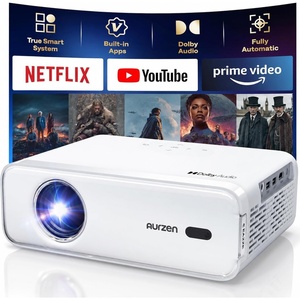 image:imageAurzen Roku TV D1R Smart Portable Outdoor Projector with WiFi and BluetoothLinux