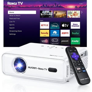 image:imageAurzen Roku TV D1R Smart Portable Outdoor Projector with WiFi and BluetoothRoku TV