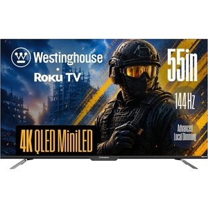image:imageWestinghouse 75 Inch Mini LED 4K UHD Roku Smart TV Max Native 144Hz Refresh Rate VRR amp ALLM Gaming QLED Quantum Color Dolby Vision HDR Local Dimming MEMC Motion Apple AirPlay 2 amp HomeKit55 Inch
